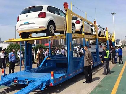 Semirreboque de transporte de veículos em segunda mão, centenas de unidades, para venda